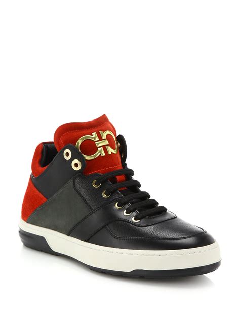 salvatore ferragamo high top sneakers|salvatore ferragamo men's sneakers.